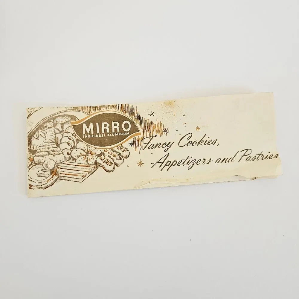 Vintage '70s Mirro Complete Aluminum Cookie-Pastry Press 16 Piece Kit - In Box
